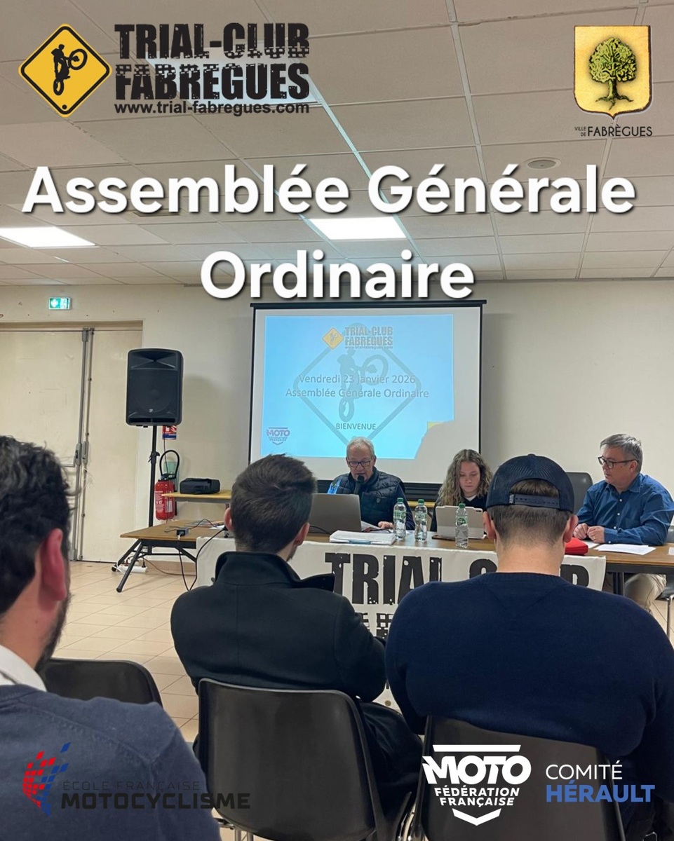 Assemblée générale 2024-2025 : Une saison de relance et d’excellence sportive pour le Trial Club Fabrègues