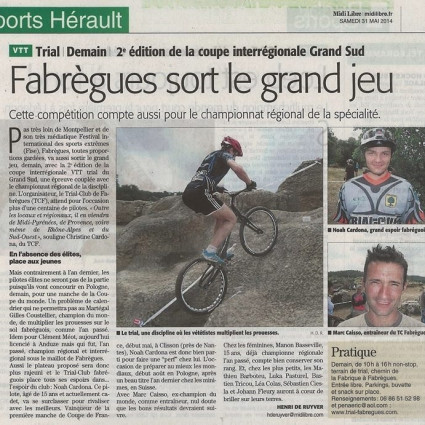 Midi Libre 30/05/2014